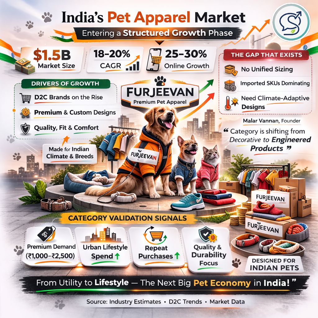 Media: Startup Vani Covers India’s Pet Apparel Market
