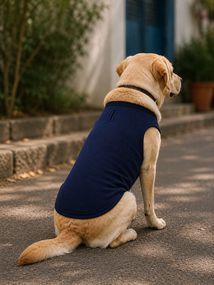 DEEP NAVY DOG T-SHIRT