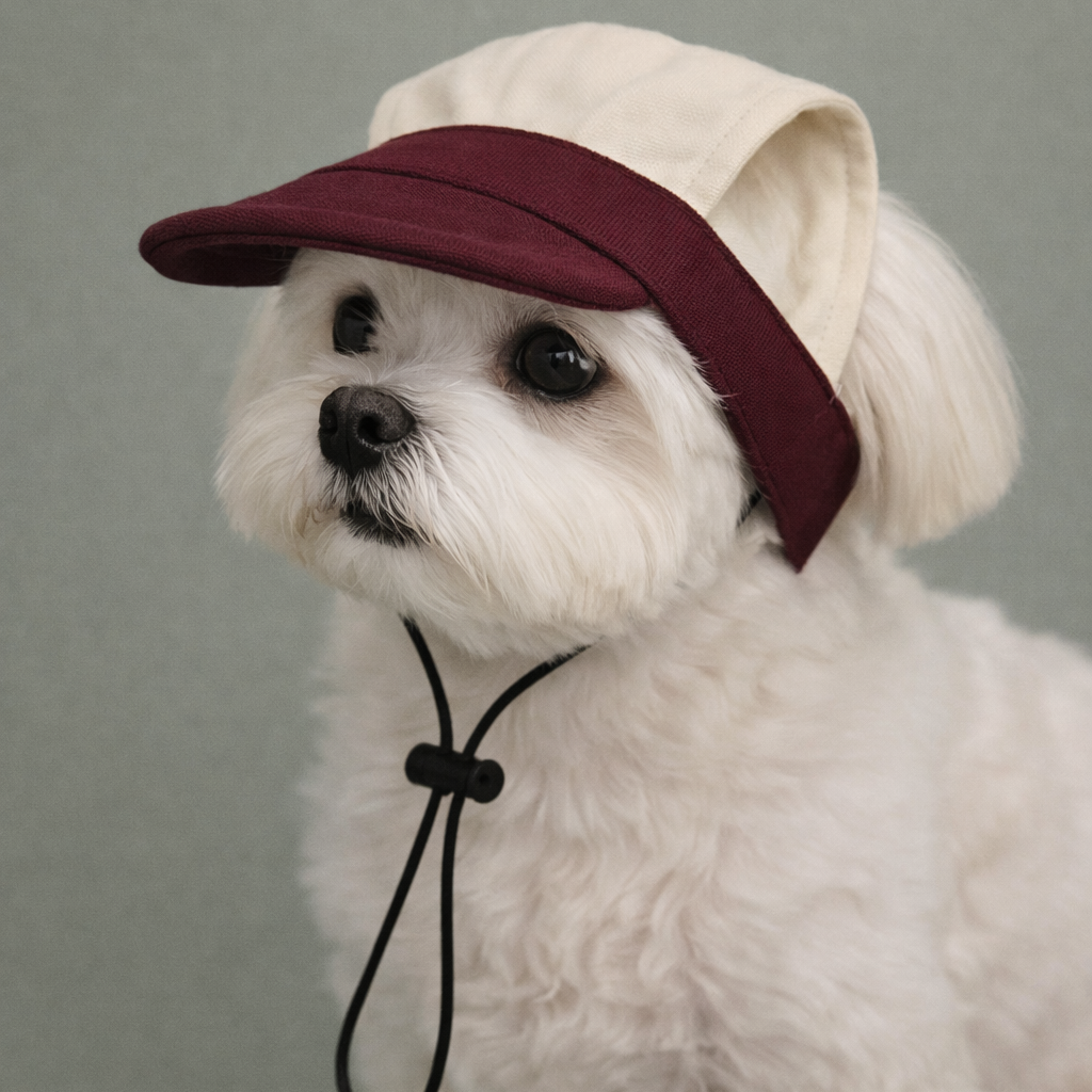 BURGUNDY & IVORY WHITE CAPS