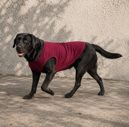 BURGUNDY DOG T-SHIRT