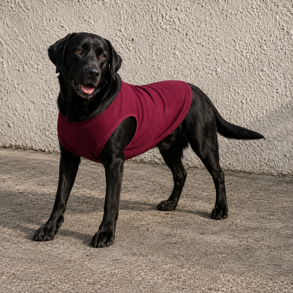 BURGUNDY DOG T-SHIRT