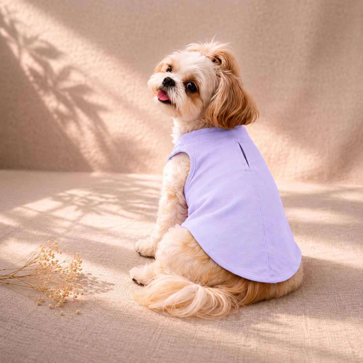SOFT LAVENDER DOG T-SHIRT