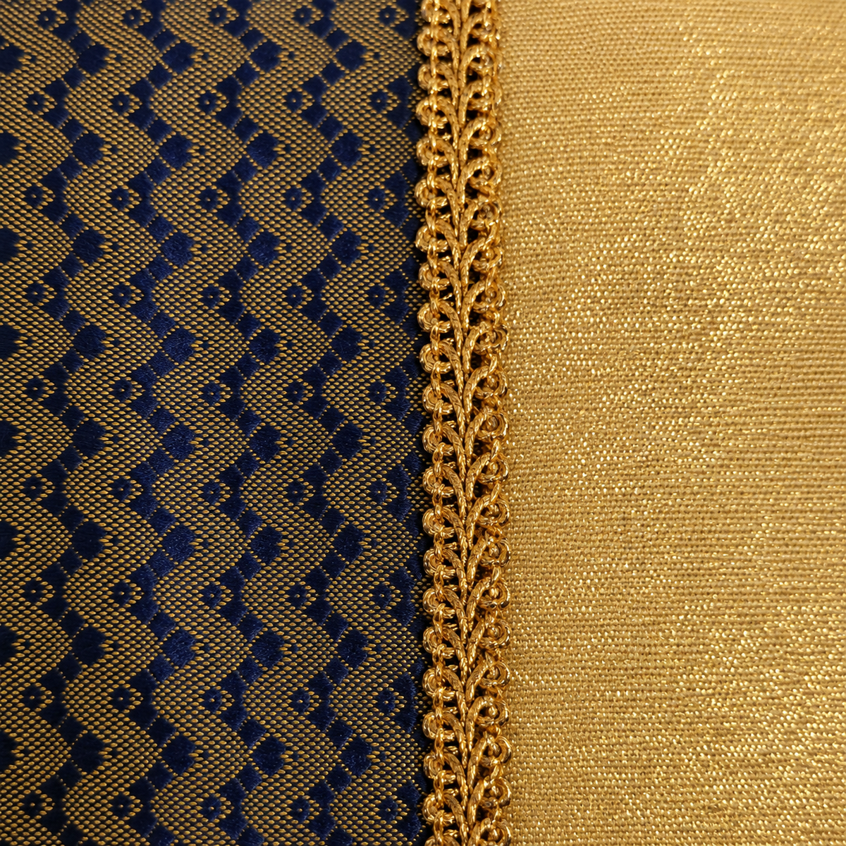 Gold & Navy Ethnic Dog Bandana