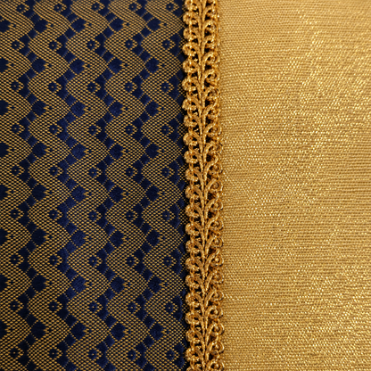 Gold & Navy Ethnic Dog Bandana