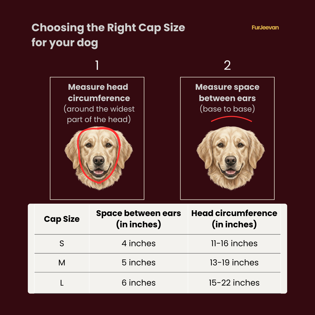 BURGUNDY & IVORY WHITE CAPS