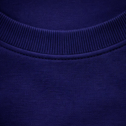 Close-up of a deep navy dog t-shirt