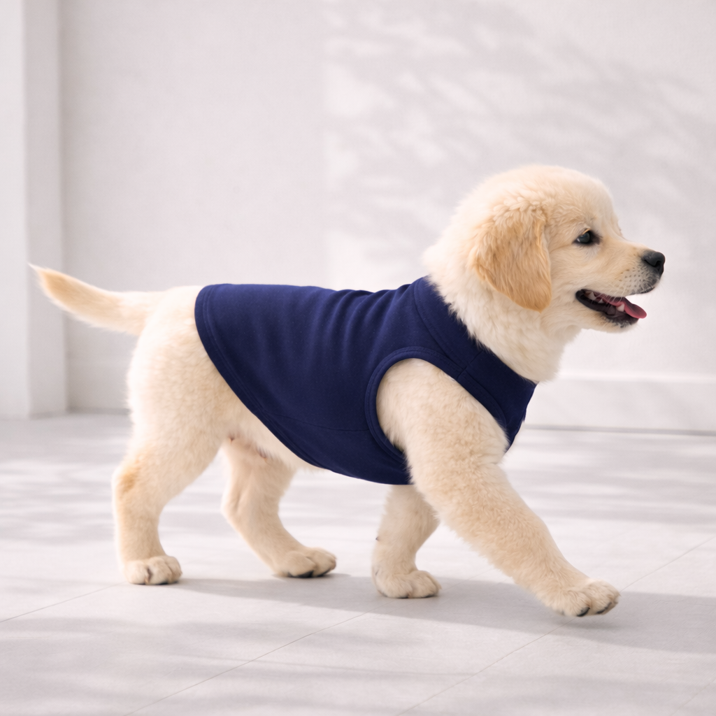 DEEP NAVY DOG T-SHIRT