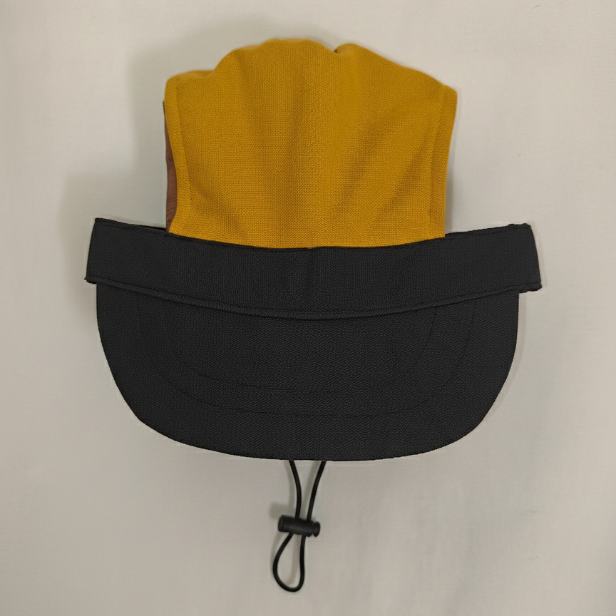 Mustard Yellow & Charcoal Black Dog cap
