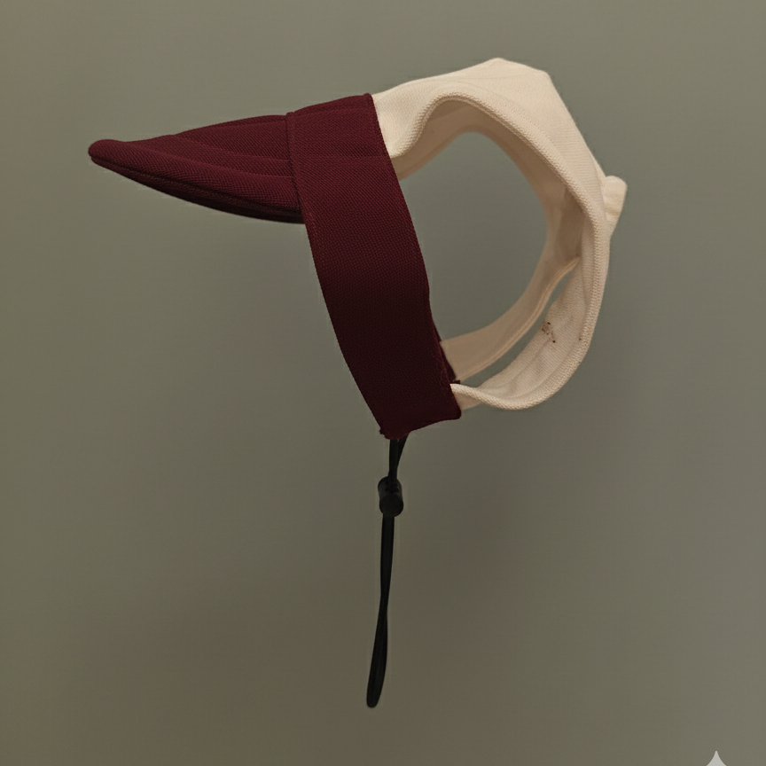 BURGUNDY & IVORY WHITE CAPS