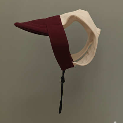 BURGUNDY & IVORY WHITE CAPS