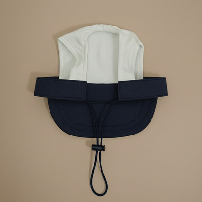 DEEP NAVY & IVORY WHITE CAPS