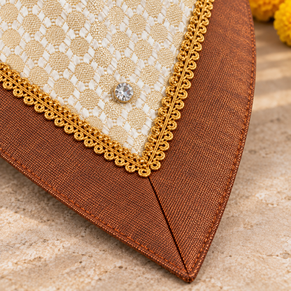 Ivory & Copper Ethnic Dog Bandana