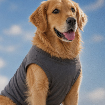 CHARCOAL GREY DOG T-SHIRT