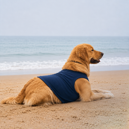DEEP NAVY DOG T-SHIRT